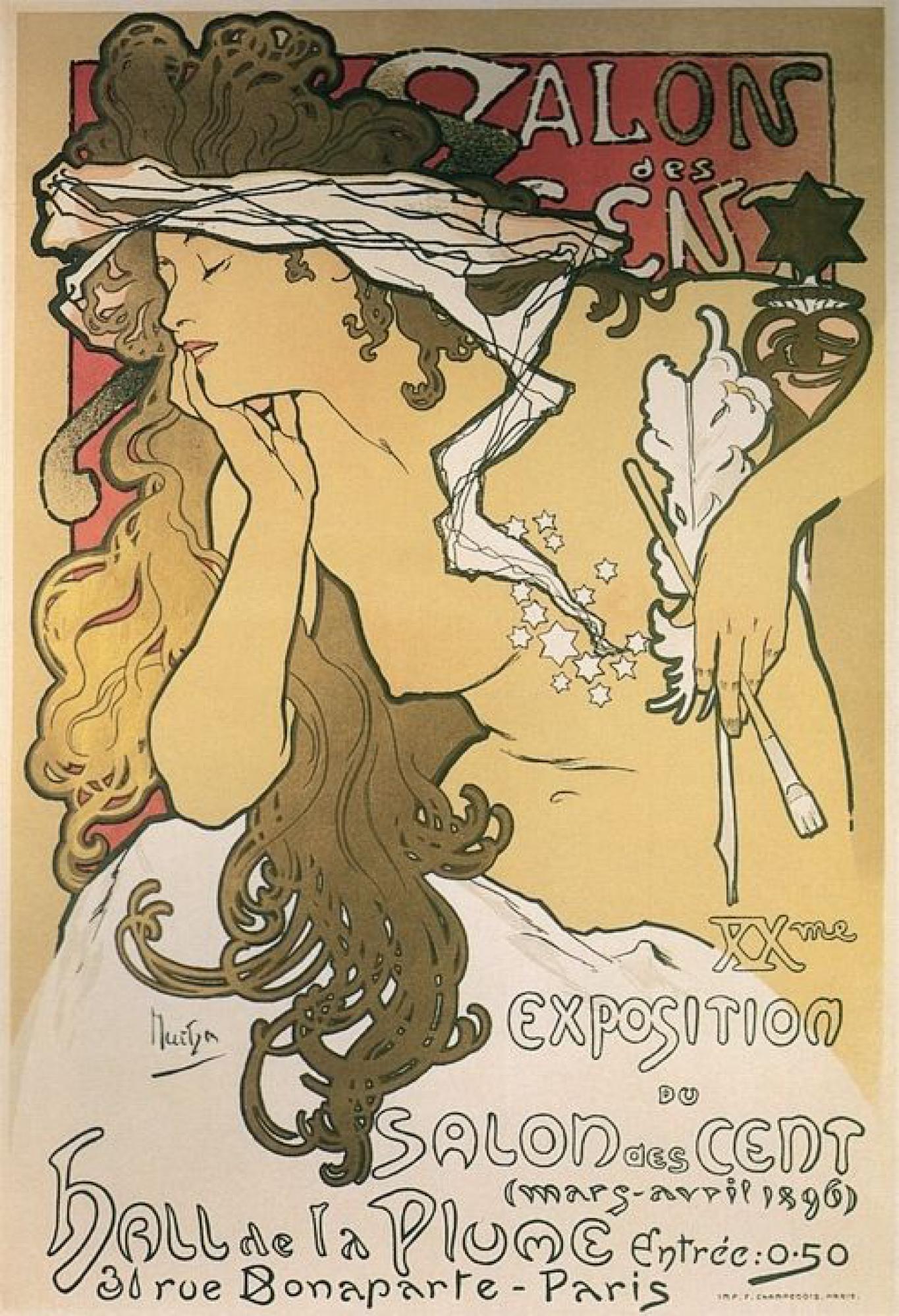 Expert Expertise affiche ancienne salon des Cents La Plume