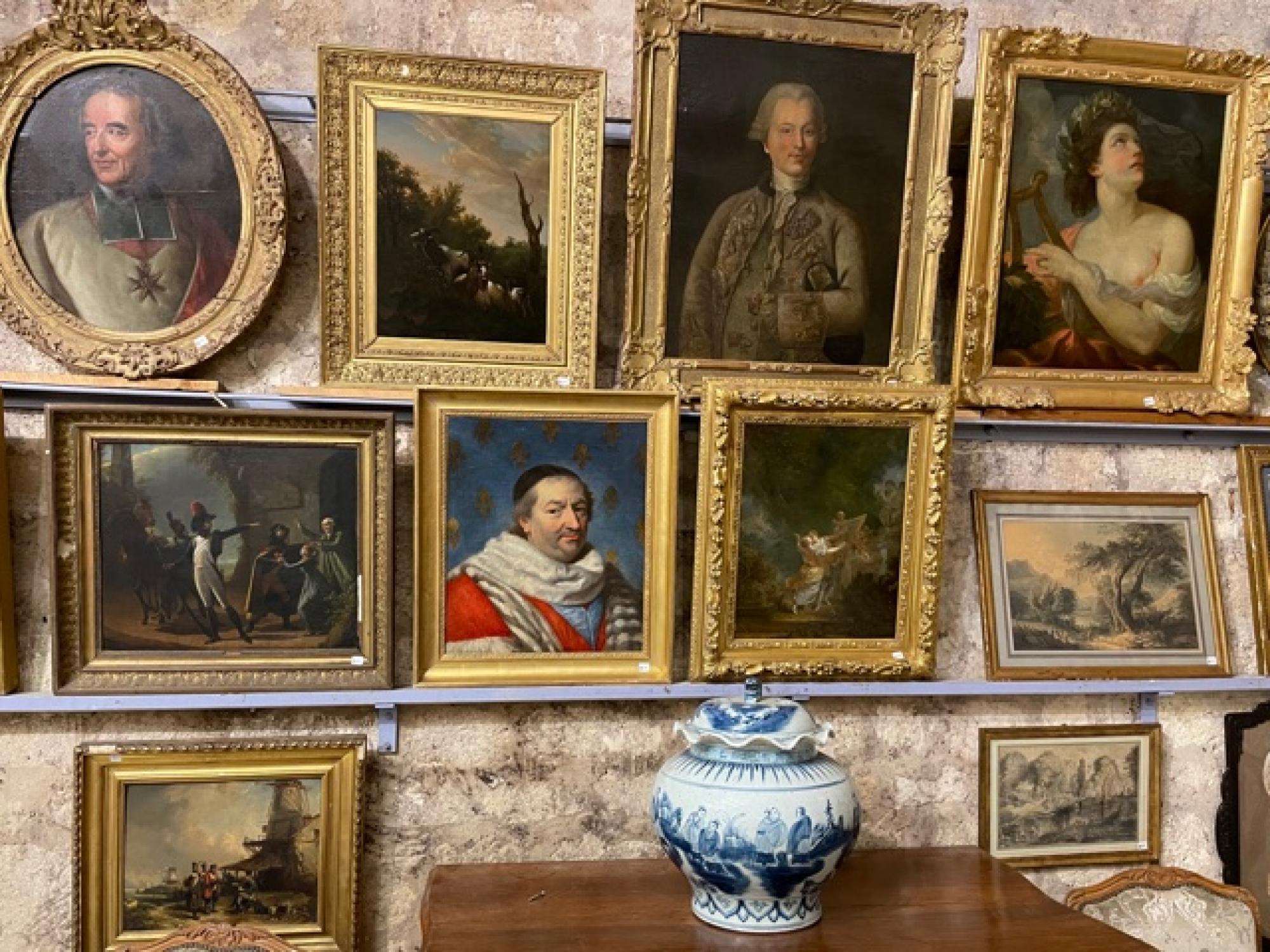 Vente aux enchères tableaux mobilier objets d'art