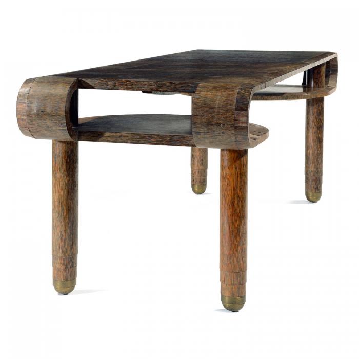 Mobilier rare de Eugène Printz en vente aux enchères à l’Hôtel Drouot : bureau et fauteuil Art déco, provenance exceptionnelle.