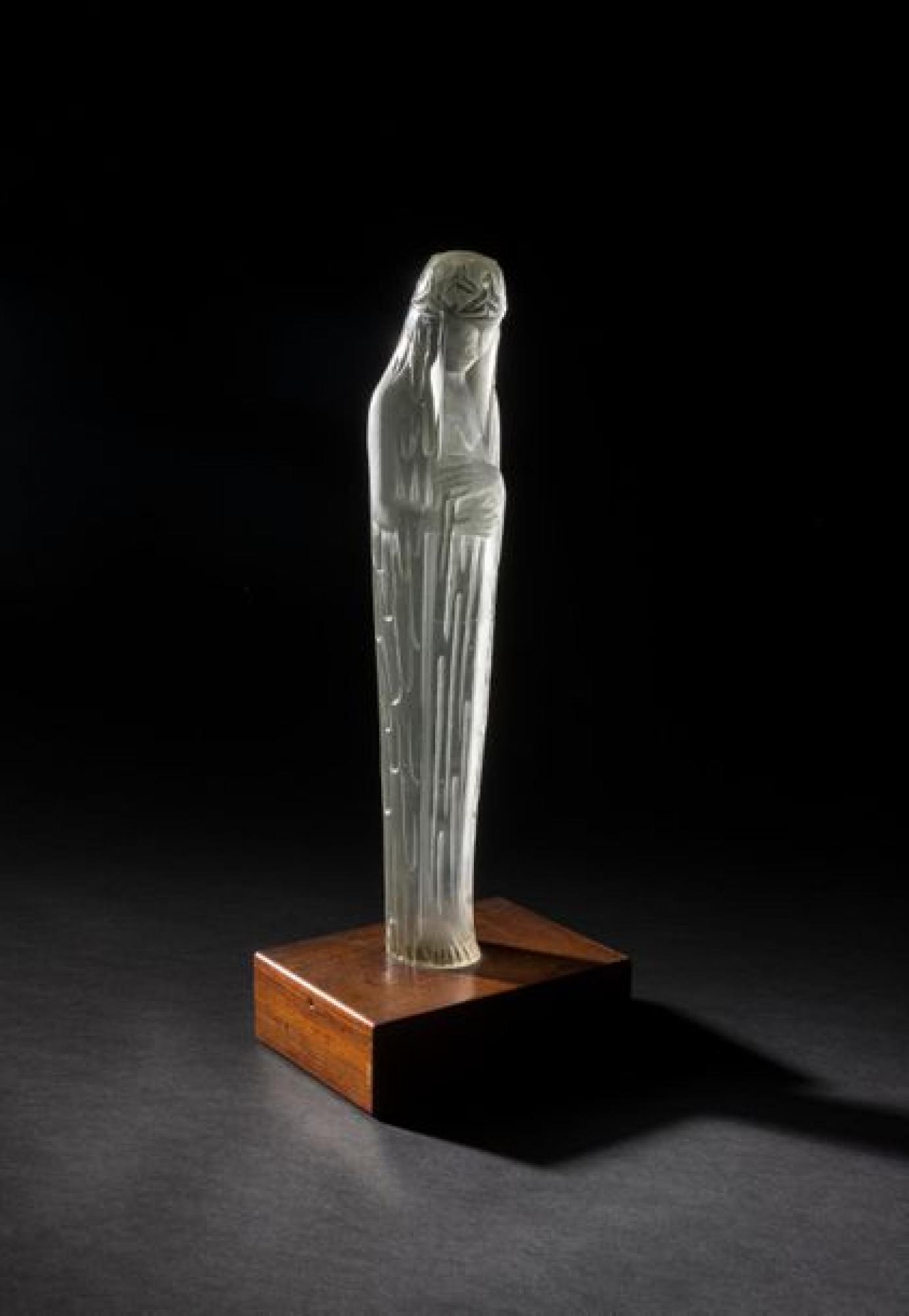 Vase en verre signé Lalique